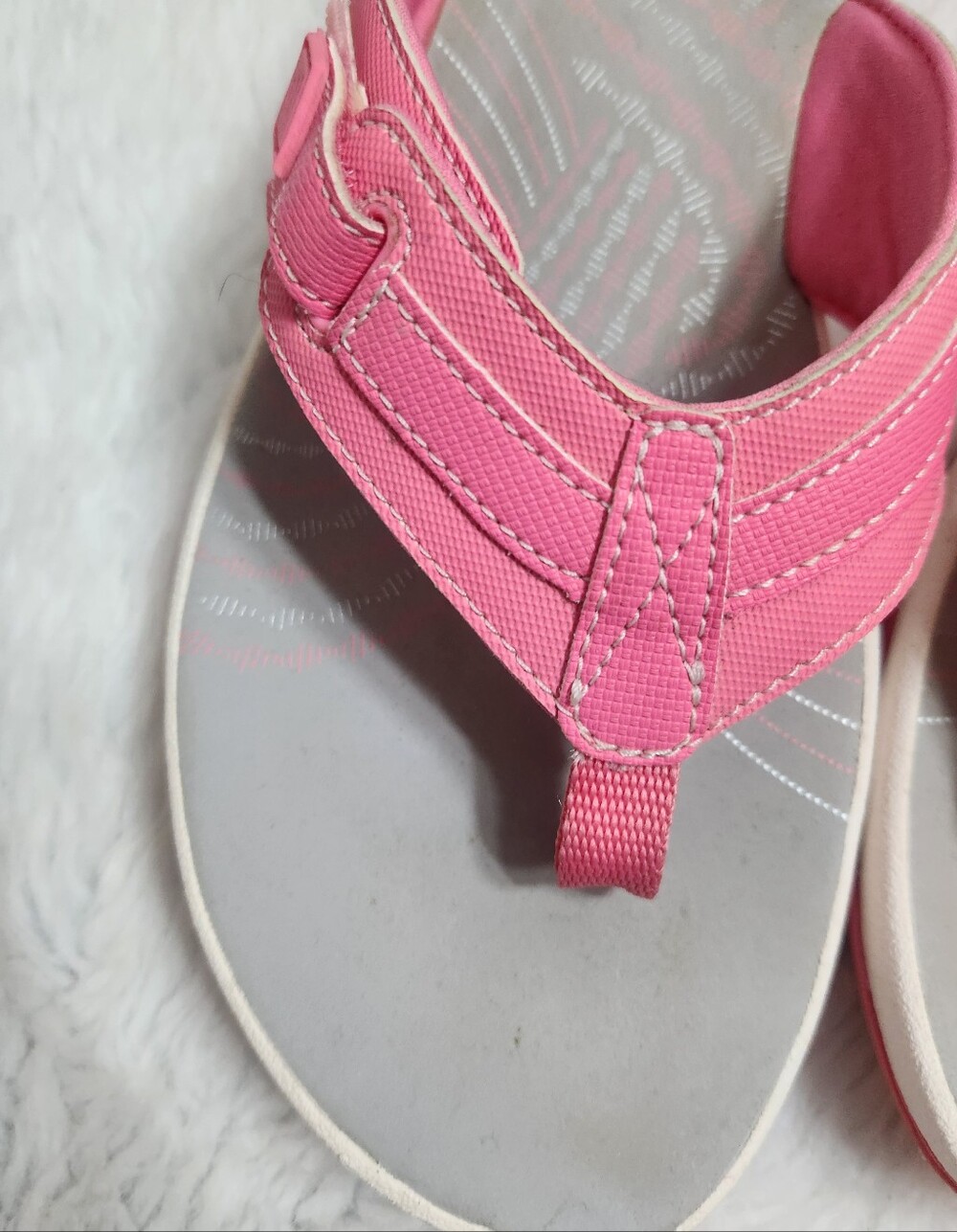 Clarks Cloudsteppers Pink Sandals - Picture 3 of 9